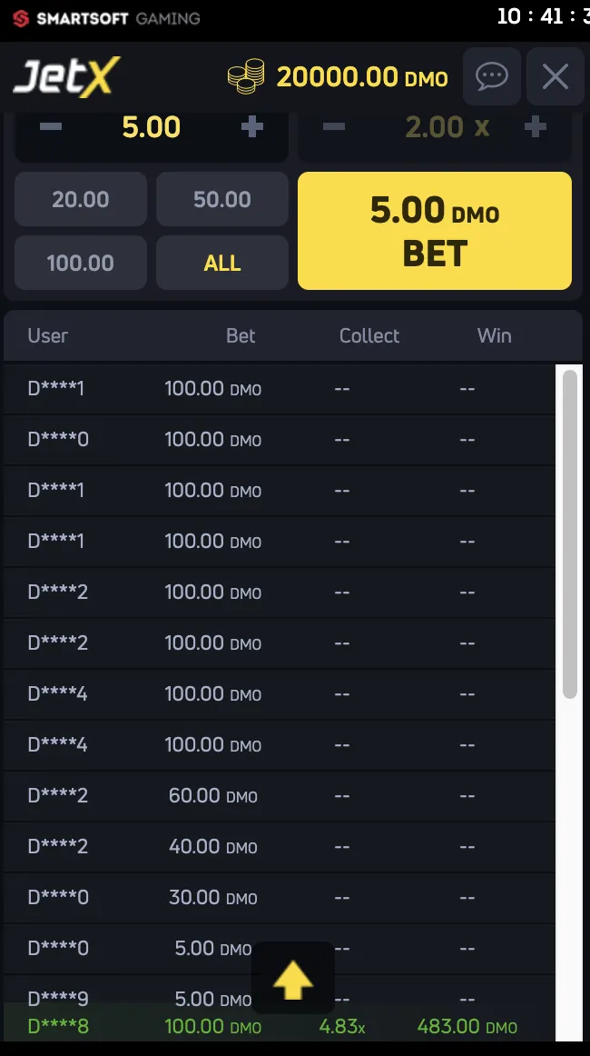 Aviator Game interface on a horizontal mobile screen showing a multiplier of 1.56x, player leaderboard statistics, and colorful multiplier history at the top, with a red plane graphic in motion